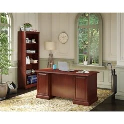 Kathy Ireland® Home By Bush Furniture Bennington 5 Shelf Bookcase, Harvest Cherry (WC65515-03) -Bush Furniture m007128788 s7