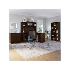 Bush Furniture Cabot 5 Shelf 66"H Bookcase, Modern Walnut (WC31066) -Bush Furniture sp106969750 s7