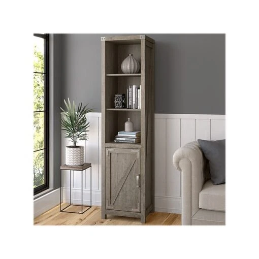 Kathy Ireland® Home By Bush Furniture Cottage Grove 5-Shelf 72"H Bookcase, Restored Gray (CGB118RTG-03) -Bush Furniture sp116167452 s7