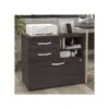 Bush Business Furniture Hybrid 26" Office Storage Cabinet With Drawers And 2 Shelves, Storm Gray (HYF130SGSU-Z) -Bush Furniture sp147787976 s7