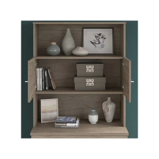 Bush Business Furniture Office 500 70" Storage Cabinet With 4 Shelves, Modern Hickory (OF5008MHSU) -Bush Furniture sp81507157 s7